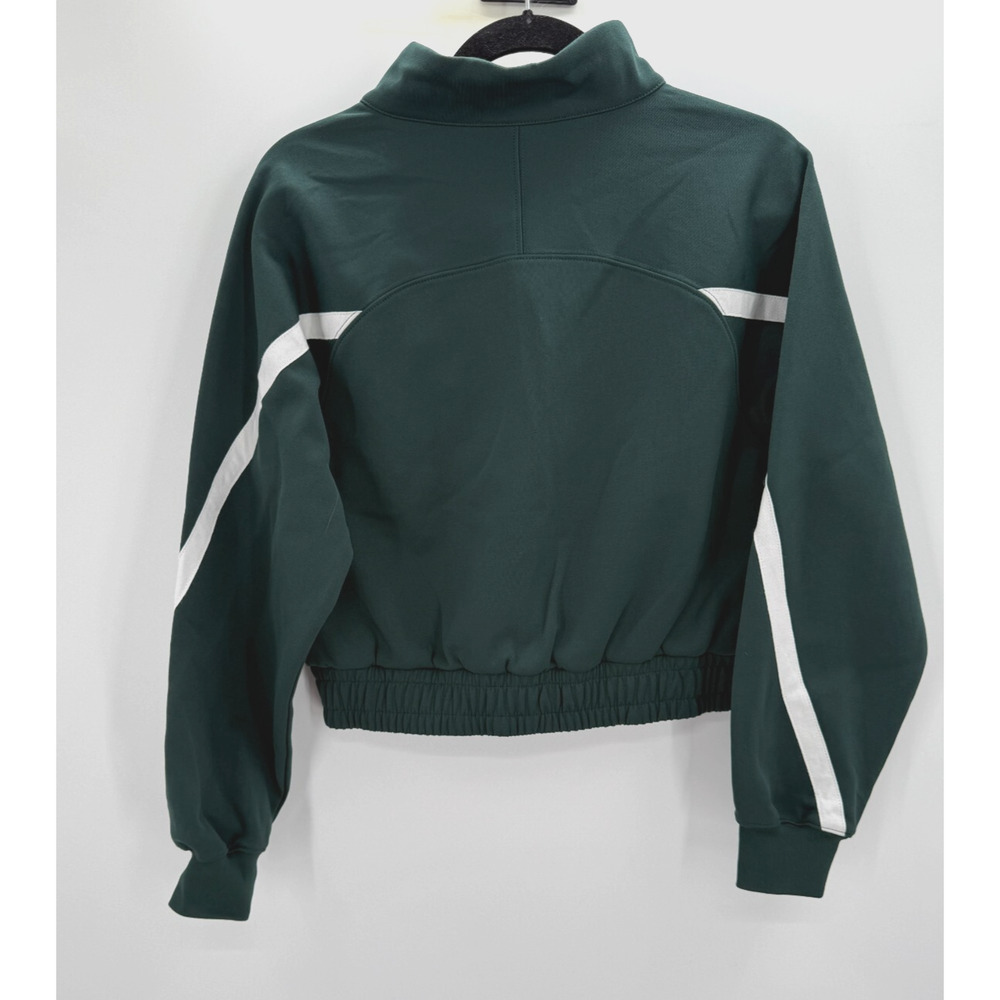 Mitchell & Ness Women's Cropped Jacket Green White Script Logo NWOT Medium M - Picture 5 of 7